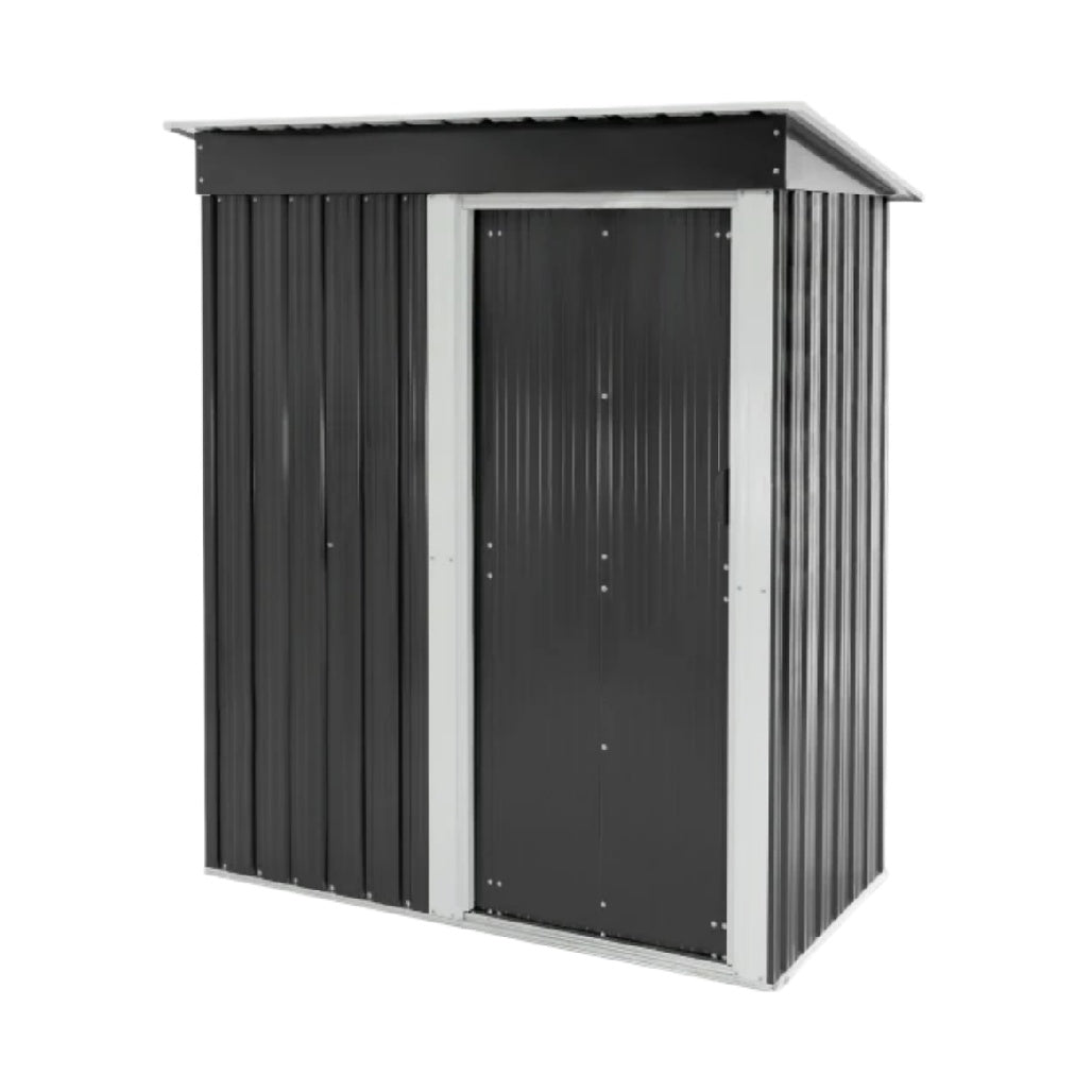 金属製ストレージシェッド - 屋外保管および整理用 - 主に鋼で製造 - 150 x 80 x 200